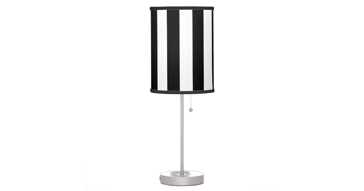 Bold Black And White Stripes Lamp Shade With Zazzle Com