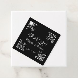 Bold Black and White Vintage Wedding 