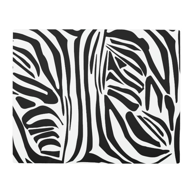 Bold Black and White Zebra Print Pattern (Front)