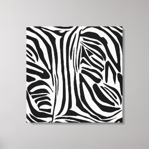 Bold Black and White Zebra Print Pattern