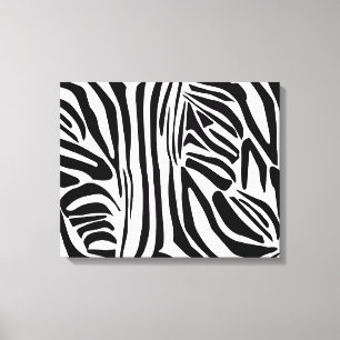 Bold Black and White Zebra Print Pattern