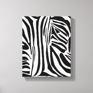 Bold Black and White Zebra Print Pattern