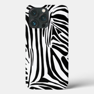 Bold Black and White Zebra Print Pattern iPhone 13 Pro Case