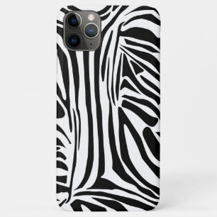 Bold Black and White Zebra Print Pattern iPhone 11 Pro Max Case