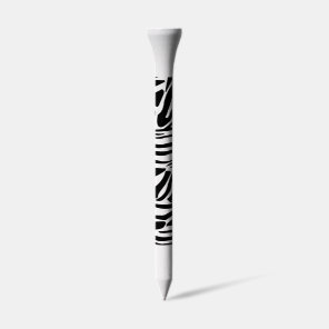 Bold Black and White Zebra Print Pattern Golf Tees