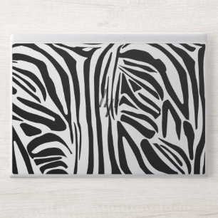 Bold Black and White Zebra Print Pattern HP Laptop Skin