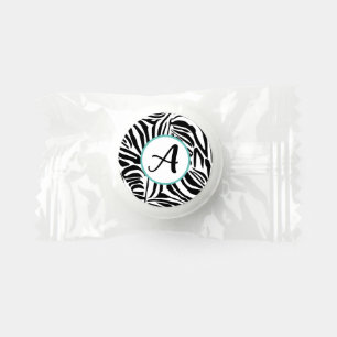 Bold Black and White Zebra Print Pattern Life Saver® Mints