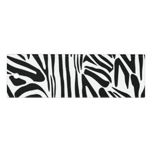 Bold Black and White Zebra Print Pattern Ruler