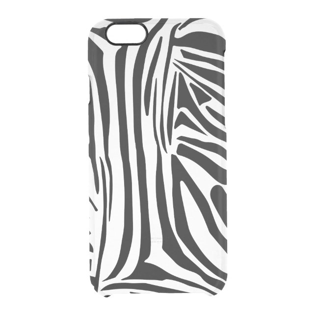 Bold Black and White Zebra Print Pattern Uncommon iPhone Case (Back)