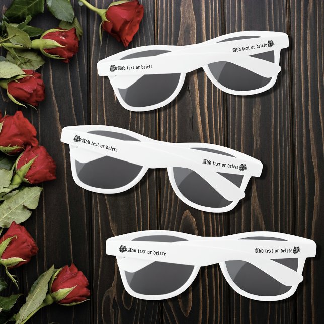 Bold Black Fantasy Dragon Sword Red Roses Sunglasses (Creator Uploaded)