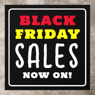 Bold Black Friday Sales Floor Decals