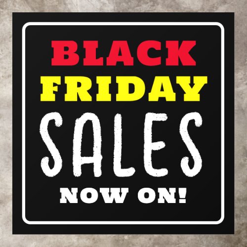 Bold Black Friday Sales Floor Decals