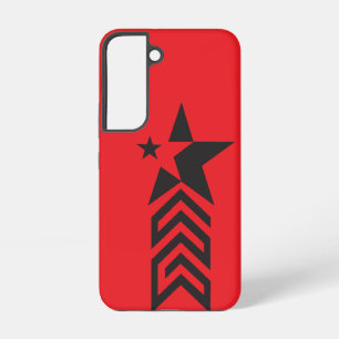 Bold Black Geometric Star Samsung Galaxy S22 Case
