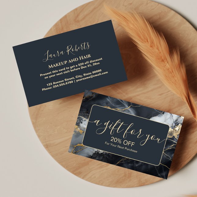 Bold Black Gold Premium Branding Discount Card (Creator Uploaded)