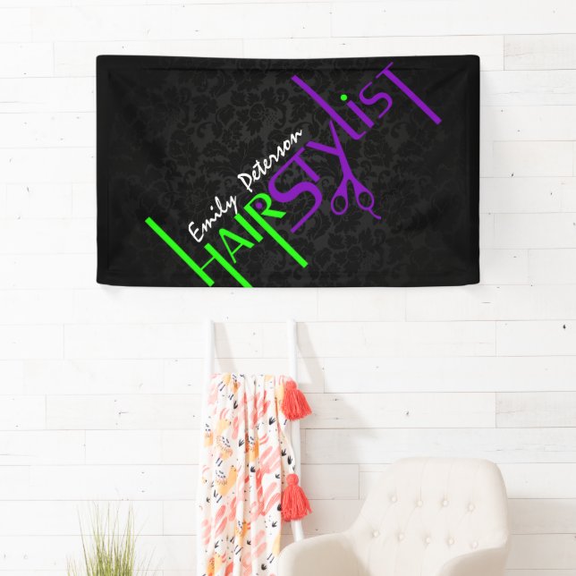 Bold Black Green And Purple Banner (Insitu)