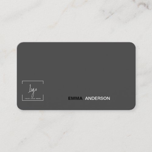 Bold black Qr Code Professional Business logo Business Card