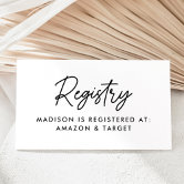 Modern Photo QR Code RSVP Simple Wedding Enclosure