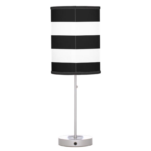 Bold Black Stripe Table Lamp (Back)