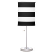 Bold Black Stripe Table Lamp (Right)