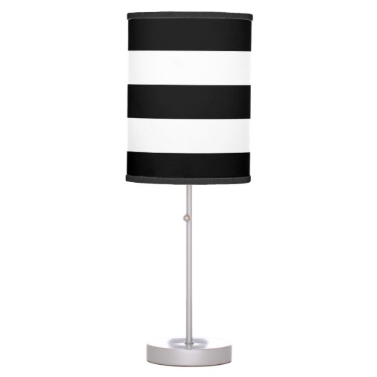 Bold Black Stripe Table Lamp (Front)