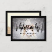 Bold Black | Two Photos for Photographers Business Card (Front/Back)