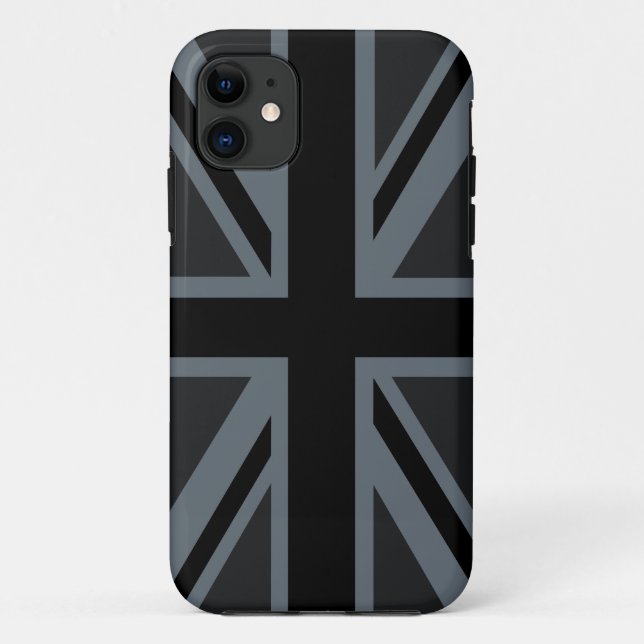 Bold Black Union Jack Case-Mate iPhone Case (Back)