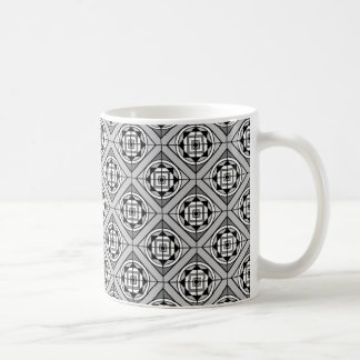 Bold Black & White Medalion Designer Coffee Mug #2
