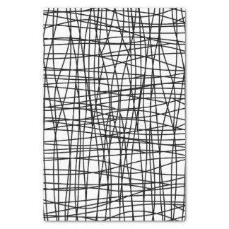 Bold Black & White Scribble Art Tissue Paper