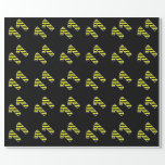 [ Thumbnail: Bold, Black & Yellow Stripes 11 Event # (Birthday) Wrapping Paper ]