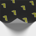 [ Thumbnail: Bold, Black & Yellow Stripes 1 Event # (Birthday) Wrapping Paper ]