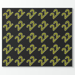 [ Thumbnail: Bold, Black & Yellow Stripes 22 Event # (Birthday) Wrapping Paper ]