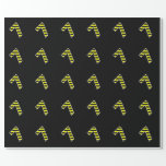 [ Thumbnail: Bold, Black & Yellow Stripes 7 Event # (Birthday) Wrapping Paper ]