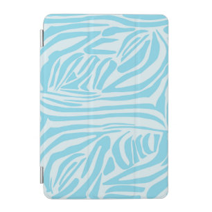 Bold Blue and White Zebra Print iPad Mini Cover