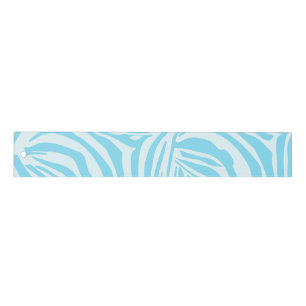 Bold Blue and White Zebra Print Ruler
