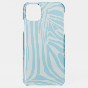 Bold Blue and White Zebra Print iPhone 11 Pro Max Case