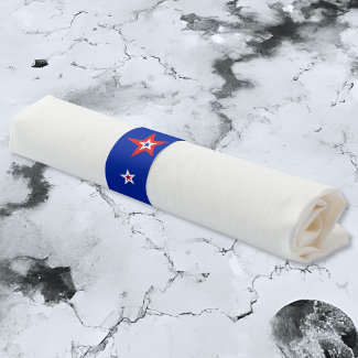 Bold Blue Modern Patriotic Starry Line