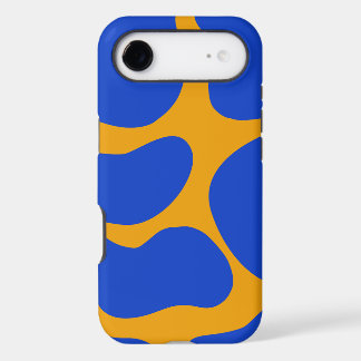 Bold Blue & Mustard Abstract Phone Case