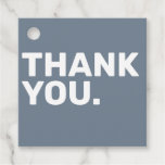 Bold Blue Wedding Thank You Favor Tag