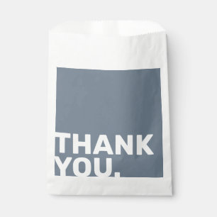 Bold Blue Wedding Thank You Favor Tag Favor Bag