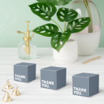 Bold Blue Wedding Thank You Favor Tag Favor Boxes