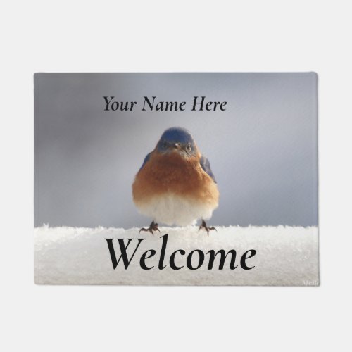 Bold Bluebird Door Mat