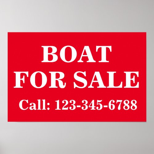 BOLD BOAT FOR SALE SIGN Sell My Boat Quick