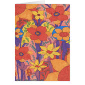 Bold Bohemian Orange Garden Print (Front)