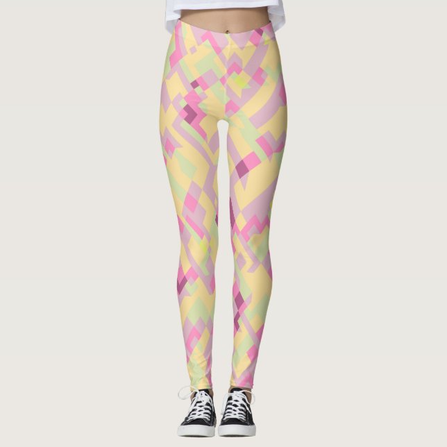 Bold Boho Abstract Leggings (Front)