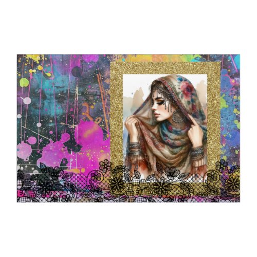 *~* Bold Boho Art PHOTO replace Gypsy Woman 