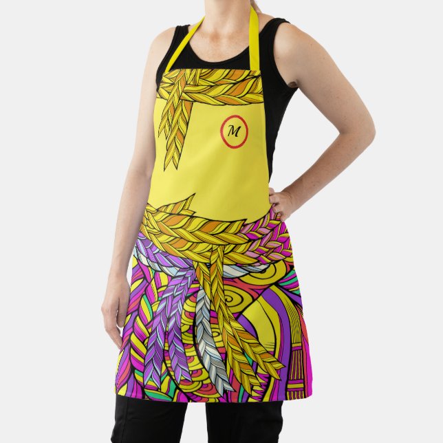 BOLD BOHO BRAID Design version 2  Apron (Insitu)
