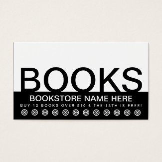 bold BOOKS customer loyalty card