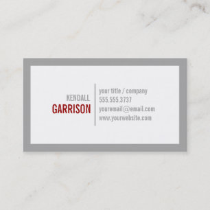 Bold Border Business Card