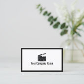 Bold Border Clapperboard Director Business Card (Standing Front)