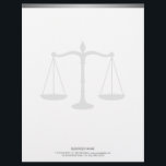 Bold Border Scale of Justice Attorney Letterhead<br><div class="desc">Bold Border Scale of Justice Attorney Letterhead.</div>
